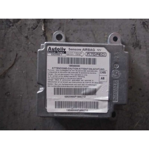 Recambio de kit airbag para fiat qubo (300) dynamic referencia OEM IAM 1353636080 PRETENSORES OK 