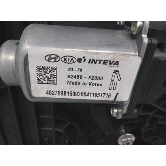 Recambio de elevalunas delantero derecho para hyundai elantra (ad)(2016) klass referencia OEM IAM 82480F2360 82460F2000 2 PINES