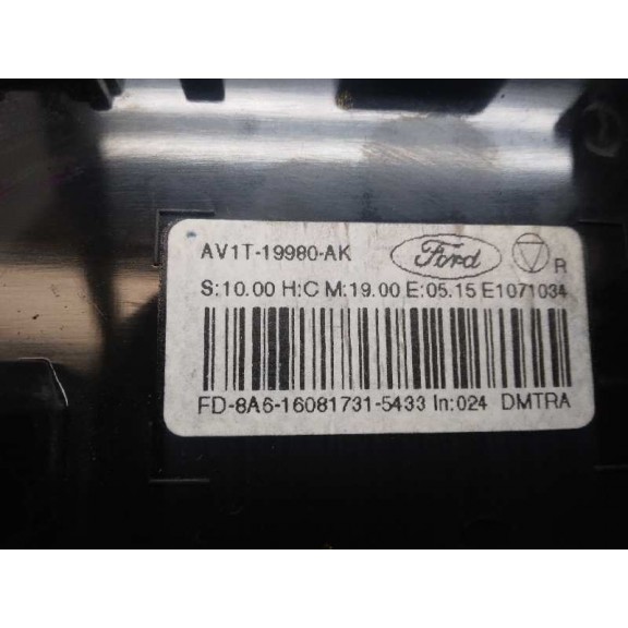 Recambio de mando calefaccion / aire acondicionado para ford transit courier combi trend referencia OEM IAM AV1T19980AK  