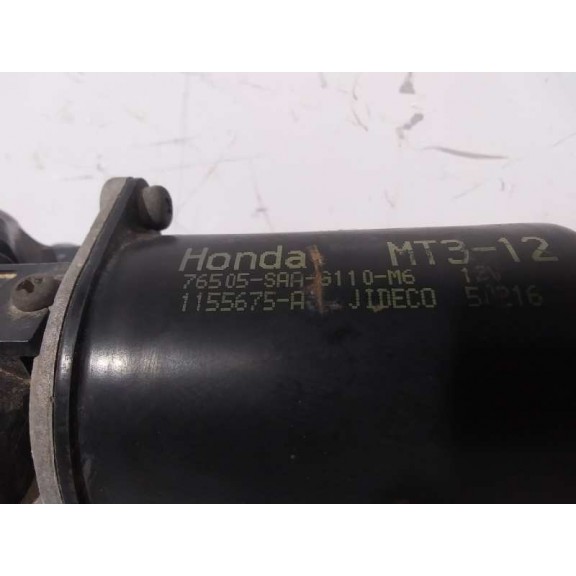 Recambio de motor limpia delantero para honda jazz (gd1/5) 1.4 s referencia OEM IAM 76505SAA6110M6 1155675A 