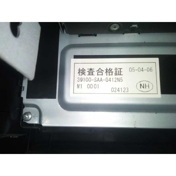 Recambio de sistema audio / radio cd para honda jazz (gd1/5) 1.4 s referencia OEM IAM 50106923 39100SAAG412N5 