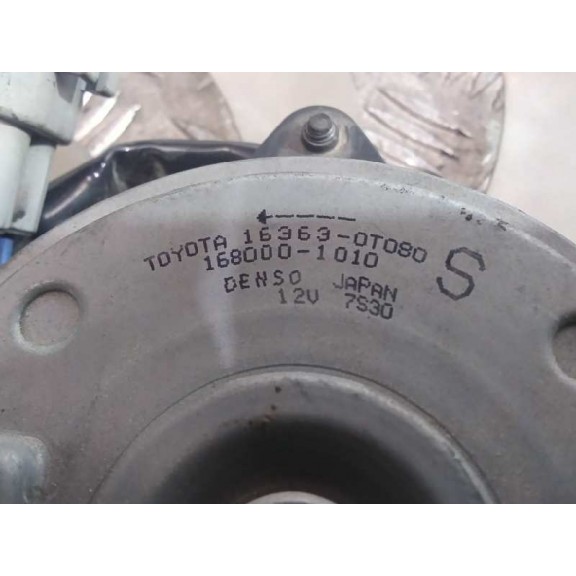 Recambio de electroventilador para toyota auris hybrid active referencia OEM IAM 163630T080  