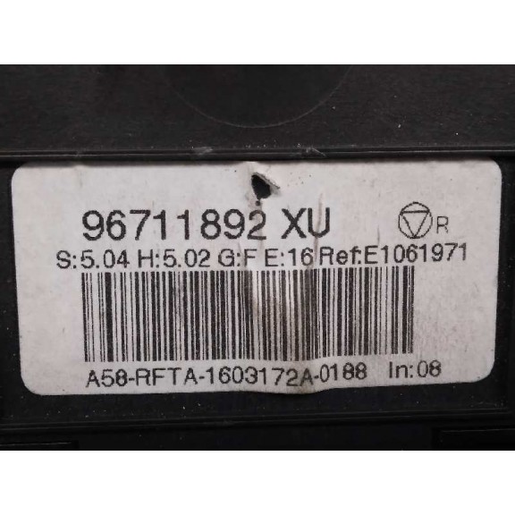Recambio de mando climatizador para citroën c3 picasso collection referencia OEM IAM 96711892XU  