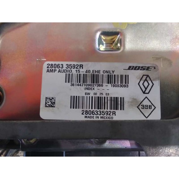 Recambio de altavoz para renault megane iv berlina 5p r.s. trophy referencia OEM IAM  KIT JUEGO ALTAVOCES Y CENTRALITA MARCA BOS