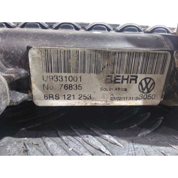 Recambio de radiador agua para volkswagen polo (6r1) advance referencia OEM IAM 6RS121253  