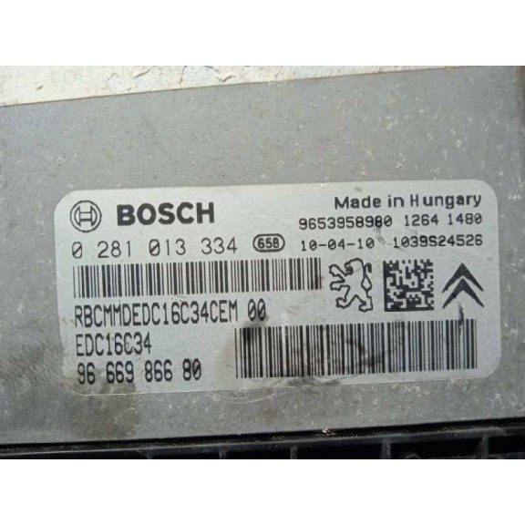 Recambio de centralita motor uce para peugeot 3008 confort referencia OEM IAM 9666986680 0281013334 