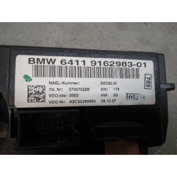Recambio de mando climatizador para bmw serie 3 berlina (e90) 320d referencia OEM IAM 64119162983  