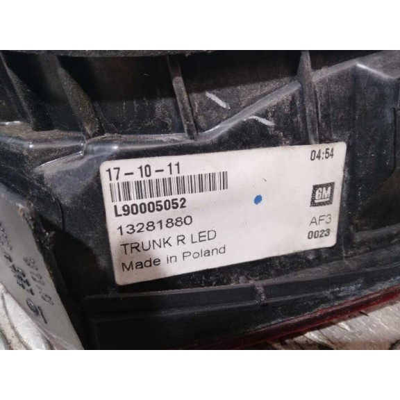 Recambio de piloto trasero derecho interior para opel astra j gtc sport referencia OEM IAM  L90005042 