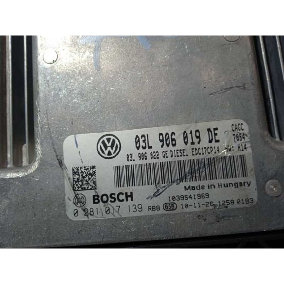 Recambio de centralita motor uce para seat exeo berlina (3r2) reference referencia OEM IAM 03L906019DE 0281017139 
