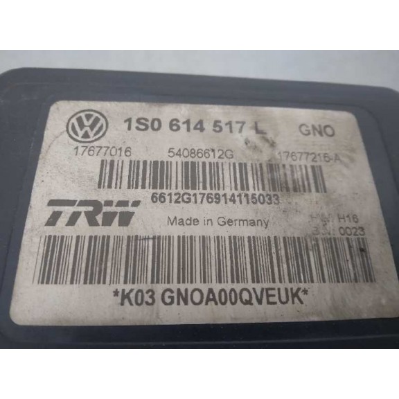 Recambio de abs para skoda spaceback (5h) active referencia OEM IAM 1S0614517  