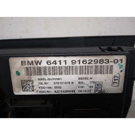 Recambio de mando climatizador para bmw serie 3 berlina (e90) 320d referencia OEM IAM 64119162983  