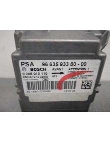 Recambio de centralita airbag para peugeot 207 sport referencia OEM IAM 9663593380 0285010110  2