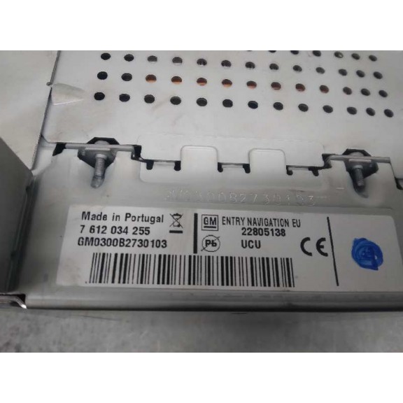 Recambio de sistema navegacion gps para opel astra j gtc sport referencia OEM IAM 7612034255 CAJA 