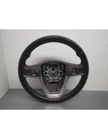 Recambio de volante para opel insignia berlina cosmo referencia OEM IAM 81825480 CUERO MARRON DESGASTADO 2