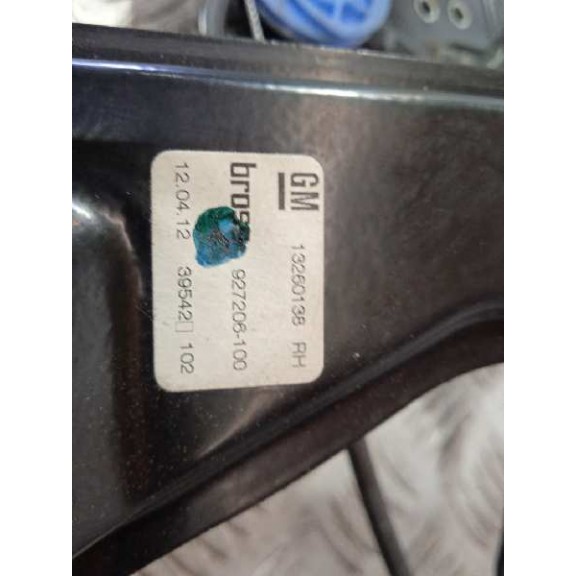 Recambio de elevalunas delantero derecho para opel zafira tourer excellence referencia OEM IAM 13260138 20951582 7 PINS
