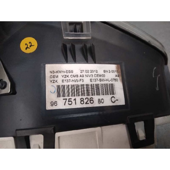 Recambio de cuadro instrumentos para peugeot 208 allure referencia OEM IAM 9675182680C 9678558780 