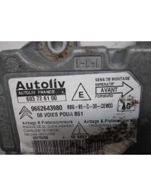 Recambio de centralita airbag para citroën c4 berlina cool referencia OEM IAM 9662643980   2