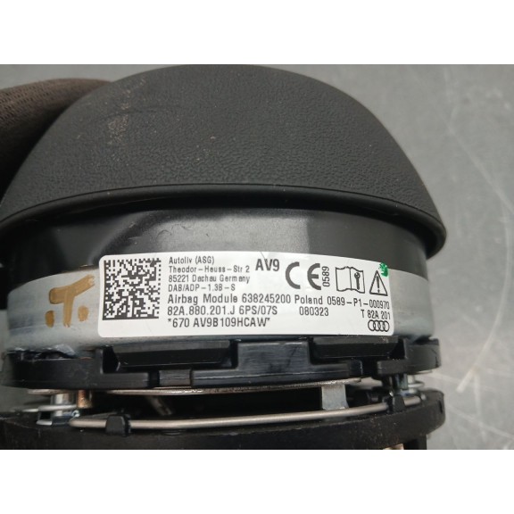 Recambio de kit airbag para audi a1 sportback (gba) referencia OEM IAM  PRETENSOR DERECHO SALTADO 