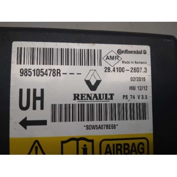 Recambio de centralita airbag para renault megane iii berlina 5 p 1.2 16v referencia OEM IAM 985105478R  