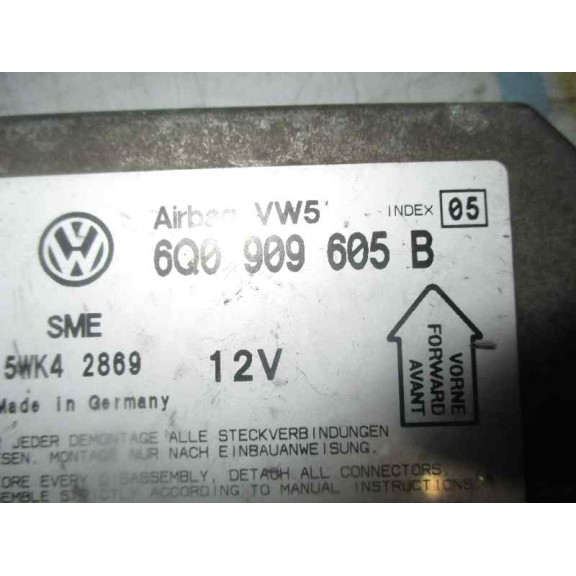 Recambio de centralita airbag para volkswagen passat berlina (3b2) 1.6 referencia OEM IAM 6Q0909605B  