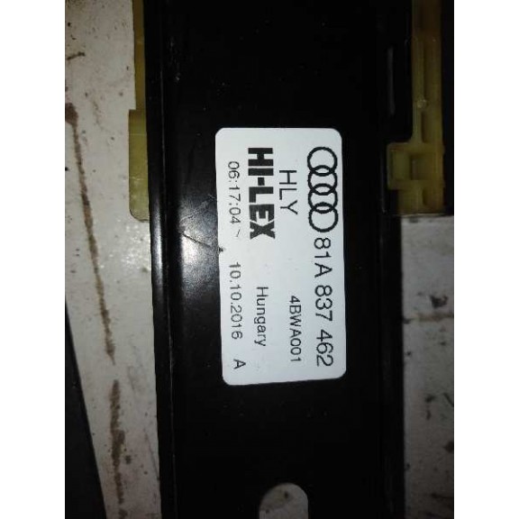 Recambio de elevalunas delantero derecho para audi q2 (gab) sport edition referencia OEM IAM 81A837462 2 PIN 5P 81A837462