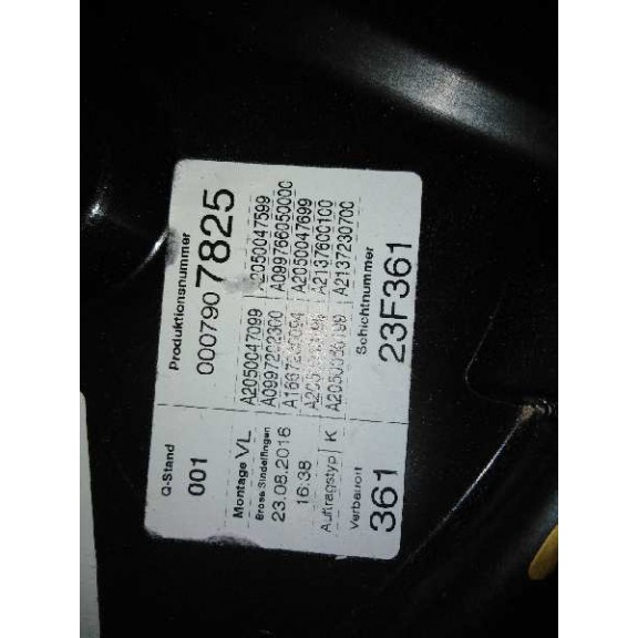 Recambio de elevalunas delantero izquierdo para mercedes-benz clase e lim. (w213) e 220 d (213.004) referencia OEM IAM A20500470