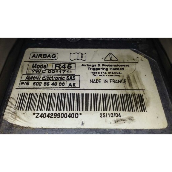Recambio de centralita airbag para mg serie 45 (t/rt) classic referencia OEM IAM 602864800AK  