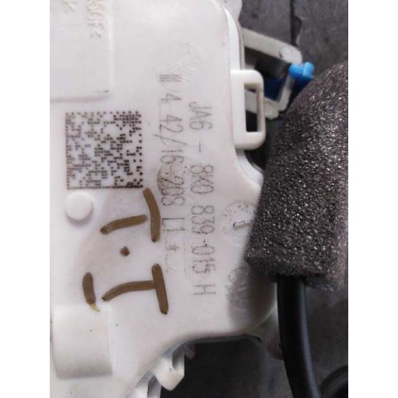 Recambio de cerradura puerta trasera izquierda para audi q2 (gab) sport edition referencia OEM IAM 8K0839015H 5 PIN 5P 8K0839015