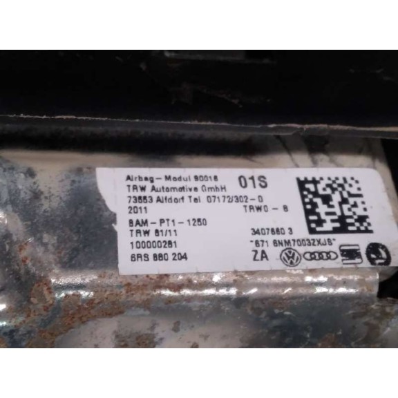 Recambio de kit airbag para volkswagen polo (6r1) advance referencia OEM IAM 6R1857003 5 PUERTAS 