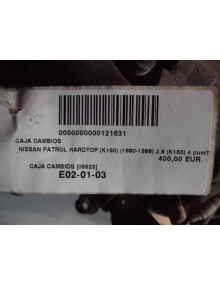 Recambio de caja cambios para nissan patrol (k/w160) 2.8 referencia OEM IAM   