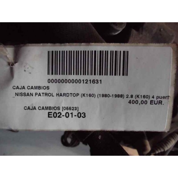 Recambio de caja cambios para nissan patrol (k/w160) 2.8 referencia OEM IAM   