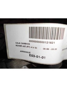 Recambio de caja cambios para mg serie 400 (rt) 1.4 16v cat referencia OEM IAM    2