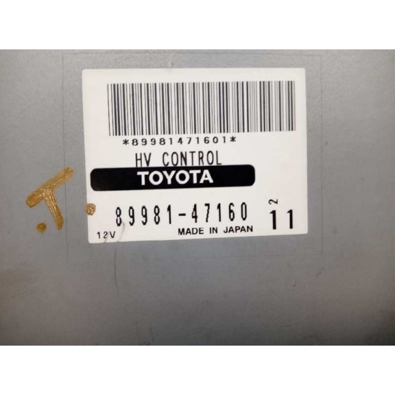 Recambio de centralita cambio automatico para toyota prius (nhw20) 1.5 cat referencia OEM IAM 8998147160  