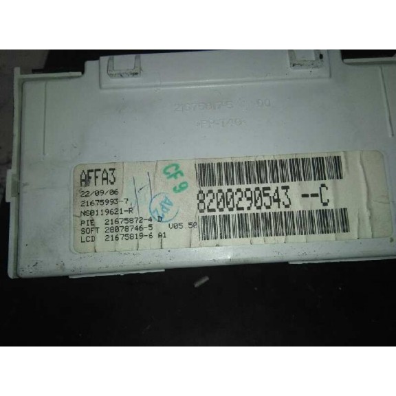 Recambio de display para renault megane ii berlina 5p authentique referencia OEM IAM 8200290543  