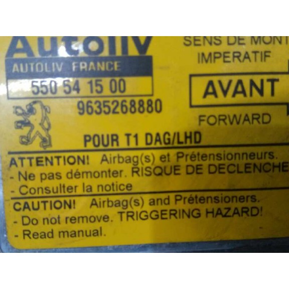 Recambio de centralita airbag para peugeot 206 berlina xr referencia OEM IAM   