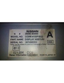 Recambio de display para nissan primera berlina (p12) line up referencia OEM IAM 28090BA000   2