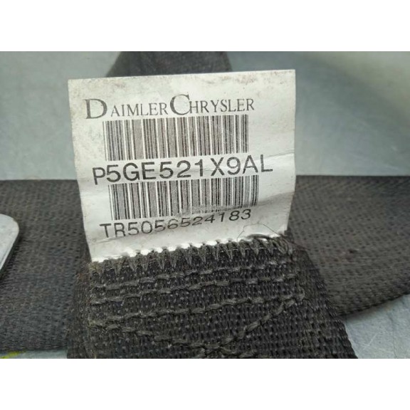 Recambio de cinturon seguridad trasero derecho para jeep cherokee (kj) 2.8 crd cat referencia OEM IAM P5GE521X9AL TR5056524183 