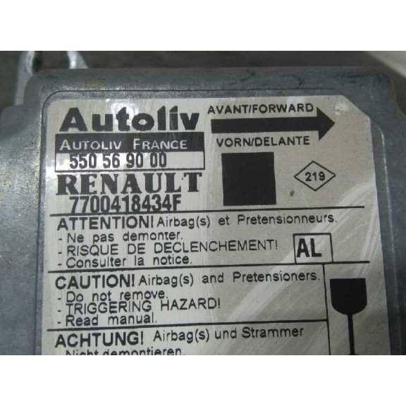 Recambio de centralita airbag para renault megane i scenic (ja0) 1.6e alize referencia OEM IAM   