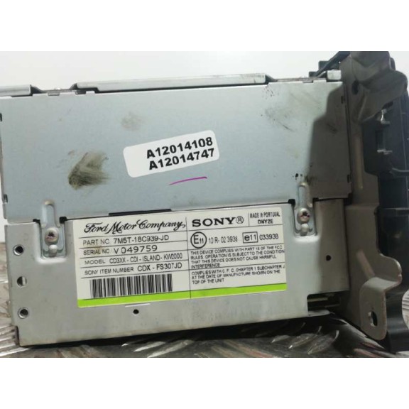 Recambio de sistema audio / radio cd para ford focus berlina (cap) sport referencia OEM IAM 7M5T18C939JD  