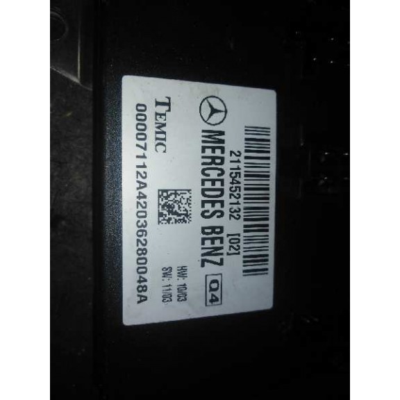 Recambio de modulo confort para mercedes-benz clase e (w211) berlina e 270 cdi (211.016) referencia OEM IAM 2115452132  21154521