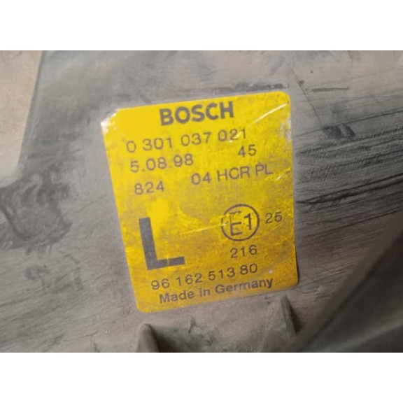 Recambio de faro izquierdo para peugeot 406 berlina (s1/s2) 2.1 turbodiesel cat referencia OEM IAM 9616251380 0301037021 ROZADO