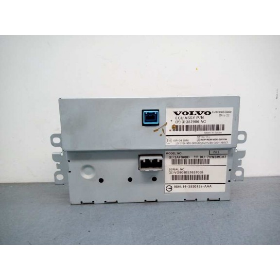 Recambio de display para volvo v40 kinetic referencia OEM IAM 31382906AC PANTALLA NAVEGADOR 