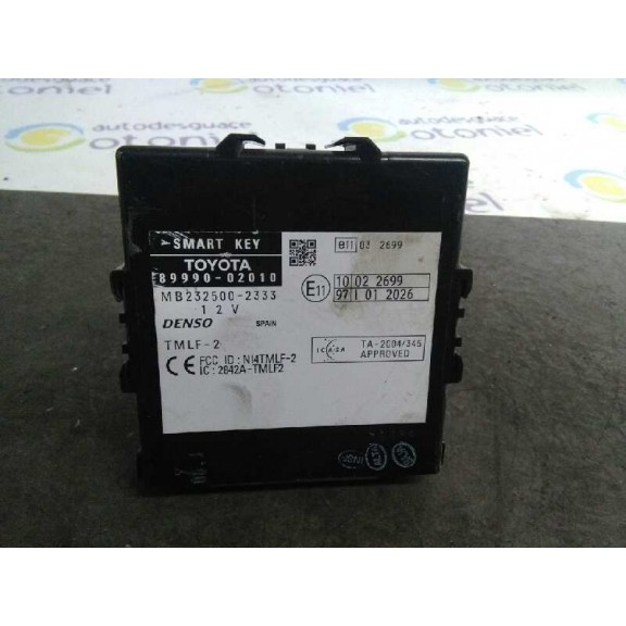 Recambio de centralita inmovilizador para toyota auris luna referencia OEM IAM 8999002010  