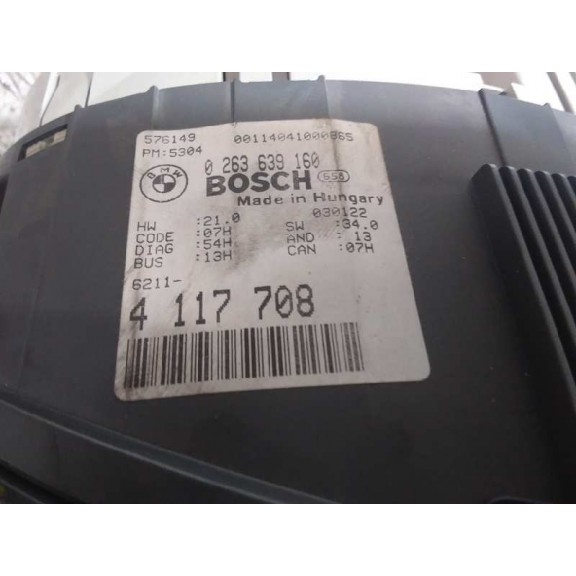 Recambio de cuadro instrumentos para bmw serie 3 berlina (e46) 320d referencia OEM IAM 0263639160  