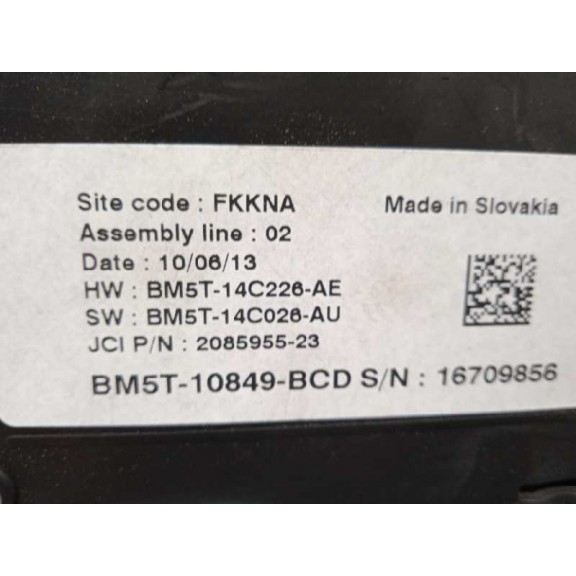Recambio de cuadro instrumentos para ford c-max trend referencia OEM IAM BM5T10849BCD  240KMH--6000RPM