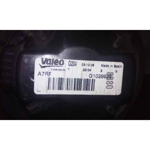 Recambio de motor calefaccion para peugeot 207 urban referencia OEM IAM G102993X  VALEO