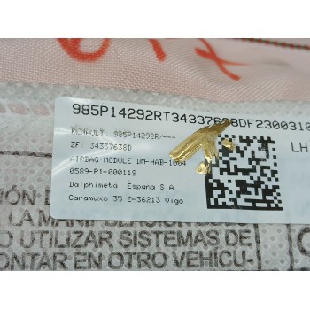 Recambio de airbag cortina delantero izquierdo para renault megane e-tech suv ev40 referencia OEM IAM 985p14292r  