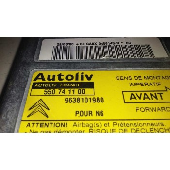 Recambio de centralita airbag para citroën xsara berlina 1.6 16v tonic referencia OEM IAM 9638101980 9638101980 