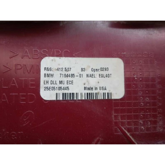 Recambio de piloto trasero izquierdo interior para bmw x5 (e53) 3.0d referencia OEM IAM 7164485  