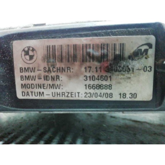 Recambio de radiador agua para bmw x3 (e83) 2.0d referencia OEM IAM 3104601 57X49.5 